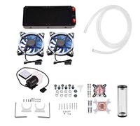 Byged Systèmes de Refroidissement par Eau, Kit de Refroidissement par Eau avec Eissipateur de Chaleur de 240 mm, Bloc CPU/GPU, Pompe à Eau, Eéservoir, Kit de Refroidisseur de Processeur.