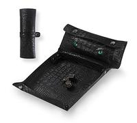 Byhoo Plateau à dés DND pliable et sac à dés DND avec yeux verts, plateau à lancer de dés DND et RPG, plateau à dés DND vert dans l'obscurité, sac à dés DND pouvant contenir 3 ensembles de dés DND