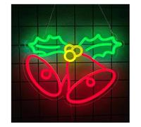 Byicoo Enseignes au néon d'art suspendues D'Ambiance Apaisante Lampe Petites Lumières Au Néon en Forme De Cloche, Utilisées pour La Décoration Murale