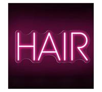 Byicoo Enseignes au néon d'art suspendues Enseigne lumineuse néon à intensité variable pour salon de coiffure, institut beauté, tatouage