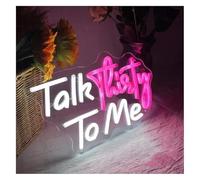 Byicoo Enseignes au néon d'art suspendues Enseigne lumineuse néon « Parle-moi de tes 30 ans » Décoration murale LED pour la maison, un club ou bar(Rose)