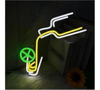 Byicoo Enseignes au néon d'art suspendues Guirlande lumineuse néon pour enseigne à vin, alimentée, avec variateur, pour bar