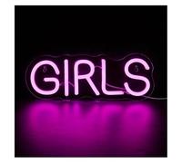 Byicoo Enseignes au néon d'art suspendues Lampe néon pour filles, décoration murale pour chambre à coucher, anniversaire, 33,5 x 12 cm