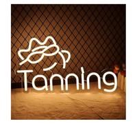 Byicoo Enseignes au néon d'art suspendues Lampes de bronzage en néon, variateur pour décoration murale