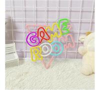 Byicoo Enseignes au néon d'art suspendues Néon signe Enseignes Lumineuses Au Pour Salle De Jeux Pour Décorer Une Fenêtre Ou Un Mur 30cm×32cm