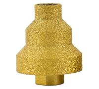 BYINGS Alésoir conique multicouche brasé au diamant, for opérations à sec et humide, outil de coupe, chanfreineur avec filetage métrique de 10 mm de diamètre