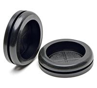 BYINGS Bobine de protection simple face en caoutchouc noir, joint torique, capuchon de gaine de fil, bouchon de trou, 7-100 mm
