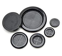 BYINGS Bobine de protection simple face en caoutchouc noir, joint torique, capuchon de gaine de fil, bouchon de trou, 7-100 mm