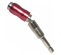 BYINGS Embout de perceuse à vis magnétique, porte-embout robuste à impact de 1/4" avec pivot à 20°, rallonge pliable, changement rapide, verrouillage et rotation