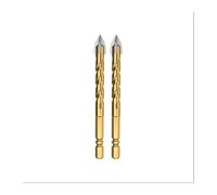 BYINGS Foret de perçage for carrelage, verre, ciment, béton, métal, marbre, alliage spécial haute dureté, foret à quatre tranchants, perçage à sec, 5-12 mm