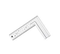 BYINGS Règle d'angle à 90 degrés en acier inoxydable, règle en L, double face, outil de mesure, outils de travail du bois droits en métal