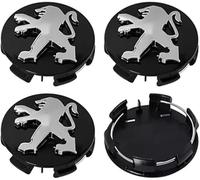 byjgs 4 Pièces Cache Moyeux pour Peugeot 50mm, Voiture Cache Moyeu Roue Centrale Accessoires Étanche Anti Poussière,B