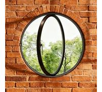 BYJSJY Fenêtre De Cave,Petite Fenêtre Ronde,Fenêtre D'aération,Fonction RotationFenêtre De Ventilation,fenêtres en Verre Trempé Ventilées Rotatives(Black,50cm/19.7in)