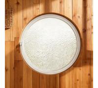 BYJSJY Fenêtre De Cave Ronde,Cadres De Fenêtres,fenêtre De sous-Sol,Rotatives Coulissante,hublot Pivotant avec Poignées,Cadre en Alliage D'aluminium Et Verre Trempé(White2,100cm/39.4in)