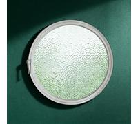 BYJSJY Fenêtre Ronde Encastrée,Fenêtre De Cave,Fenêtres De Hangar Rondes Rotatives À 360°,FenêTre Coulissante avec Poignées,pour Grenier,Chambre À Coucher Cloison De Séparation(White,50cm/19.7in)