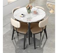 Table À Manger Ronde,table Chaise Encastrable,ensemble De Table De Salle À Manger De Cuisine Pour 4,ensemble Table Et Chaise Salle A Manger,petites Tables De Salle De Conférence,Table Diamètre 80cm (