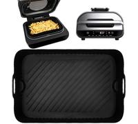BYKITCHEN Doublure en silicone pour friteuse Ninja Foodi MAX Health Grill et friteuse à air [AG551UK] [AG651UK] [DG551UK], grands doublures de friteuse Airfryer, panier en silicone, accessoires pour