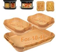BYKITCHEN Lot de 120 doublures de friteuse à air comprimé pour tiroir Ninja Flex AF500UK grande taille 10,4 L, accessoires pour friteuse à air comprimé Megazone AF500UK