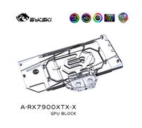 Bykski A-RX7900XTX-X bloc d'eau pour PowerColor AMD Radeon RX 7900 XTX Hellhound/édition de référence carte GPU/radiateur de refroidissement 3PIN 5V A-RGB Light