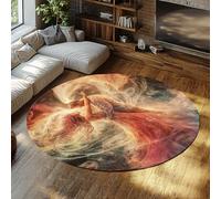 BYLEEHOMED Tapis Rond de rêve pour Un Couple Romantique antidérapant pour la Saint-Valentin Tapis Rond 90 cm