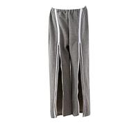BYLIA Pyjama de Récupération Post-opératoire Unisexe Tearaway Pantalon de Patient à Fermeture Éclair pour Les Personnes Handicapées, Fracturées, Alitées Ou Âgées (Color : Gray, Size : L)
