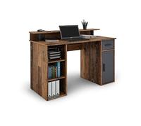 byLIVING Diego 01 Bureau, Bois aggloméré, Marron, B 120, H 88, T 55 cm