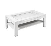 byLIVING Ralph Table Basse en Bois Blanc 110 x 67 H 43 cm
