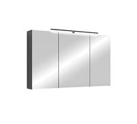 byLIVING Spree/Corps Mat avec Portes Miroir, Armoire Suspendue avec Fonction Soft-Close, éclairage LED Inclus, Armoire de Salle de Bain avec Prise et boîte d'interrupteur, l 100 x H 60 x P 20 cm