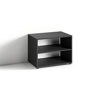 byLIVING Victoria Meuble TV - Petite étagère noire - Table d'appoint de 60 cm de large - Table de salon - Armoire - Banc TV et phono - Noir - 60 x 45 x 39 cm (l x H x P)