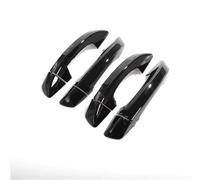 BYLKFC Couvercle Poignée Porte Extérieure Enjoliveurs De Poignées Porte Extérieures Pour VW Pour Passat CC B6 B7 3C b7.5 7. Protection Voiture Garniture(Noir 1)