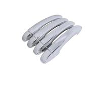 BYLKFC Couvercle Poignée Porte Extérieure Garniture De Poignée Porte Pour Austral 2022-2025 Extérieur Décoration Argent Chromé Aspect Fibre Carbone Voiture Garniture(Couleur 1)