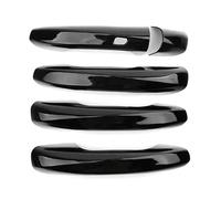 BYLKFC Couvercle Poignée Porte Extérieure Garniture De Poignée Porte Pour Classe C W205 W 205 (2015-2021) Noir Brillant Conduite À Gauche Voiture Garniture(Noir 2)