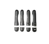 BYLKFC Couvercle Poignée Porte Extérieure Garniture De Poignée Porte Pour Jeep Pour Renegade 2015-2021 Protection Moulure Extérieur Aspect Fibre Carbone Chromé Voiture Garniture(Couleur 2)