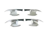BYLKFC Couvercle Poignée Porte Extérieure Garnitures De Poignées Porte Extérieures Pour Toyota Pour RAV4 Pour RAV-4 (2014-2019) Cache-poignées Argent Chromé Voiture Garniture(Couleur 4)