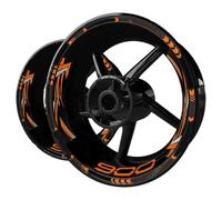 BYLKFC Ensemble d'autocollants pour Jantes Autocollants Réfléchissants pour Jantes De Moto pour pour Z900 pour Z 900 À Rayures pour Stickers
