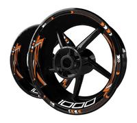 BYLKFC Ensemble d'autocollants pour Jantes Autocollants Réfléchissants pour Jantes De Moto pour pour Z1000 pour Z 1000 Films Décoratifs Stickers