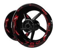 BYLKFC Ensemble d'autocollants pour Jantes Autocollants Réfléchissants pour Jantes De Moto pour pour Z750 pour Z 750 Autocollant pour Moyeu Roue Stickers