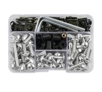 BYLKFC Ensemble de vis de carénage Boulons De Carénage pour Moto pour Yamaha TDM 850 900 A TDM850 TDM900 Kits De Boulons De Carénage Fixations Vis De Carrosserie Vis de Fixation Fixation(Argent)