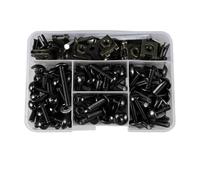 BYLKFC Ensemble de vis de carénage Kit De 177 Vis Et Écrous De Carénage pour Moto pour Suzuki GSXR1100 GSX-R1100 GSX-R 1100 GSX R1100 1986-1992 Vis de Fixation Fixation(Noir)