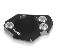 BYLKFC Latérale Support Béquille Plaque De Béquille Latérale pour Moto pour BMW F700GS, F650GS Twin, F700, F650 GS F 700 650 GS Coussinets De Support D'extension De Pied Moto Extension(Noir)
