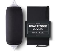 Byllstore Housses de Garde-Boue de Bateau | Plusieurs Options de Taille Disponibles | Noir et Bleu Marine | Lot de 1, 2 et 4 | Polyester (Lot de 1, Noir, 30,5 x 86,4 cm)