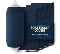 Byllstore Lot de 4 Housses de Protection pour Ailes de Bateau 15,2 x 45,7 cm, 20,3 x 55,9 cm et 22,9 x 66 cm, Bleu Marine
