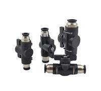 BYLSAGWHT 10 pièces 4 mm 6 mm 8 mm 10 mm 12 mm Pneumatic Push in Quick Joint Connector Hand Valve To Turn Switch Manual Ball Current-limiting (BUC 8 mm, 200 PCS)