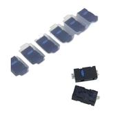 BYLSAGWHT 10Pcs 2-pin Blue Dot Switch D2LS-21 5 Million Click Life 0.74N D2LS 21 Left and Right Side Keys