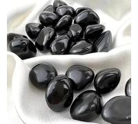 BYLSAGWHT 190-200 g de pierres polies en obsidienne noire, cristaux irréguliers for la décoration intérieure Feng Shui