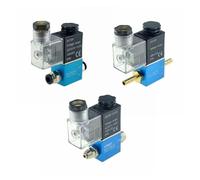 BYLSAGWHT 1pc 12V 24V 220V Pneumatic Solenoid Valve 2 Position 1/4 Port 2 Way Normally Closed 2V025-08 Air Compressor Magnetic Control Valve(4mm-4mm,AC 110V) Brass Hose