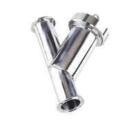 BYLSAGWHT 76mm Pipe OD x 3" Tri Clamp Ferrule 91mm 300 Mesh Y-Shaped Strainer Filter SUS 304 Stainless Steel