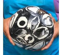BYLSAGWHT Beautiful Shell Thousand Eye Stone Jasper Quartz Crystal Ball Sphere Ornaments (Size : 300-350g)