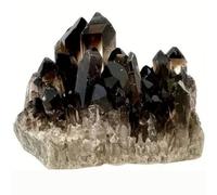 BYLSAGWHT Black Raw Crystals, Large 150-300G Rough Stones Crystal for Tumbling, Cabbing, Fountain, Decoration, Polishing, Wire Wrapping, Wicca,300G