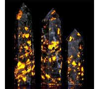 BYLSAGWHT Crystals Tower Point Powerful Crystal Stone Wand Spiritual Witchcraft Flame 1Pc (Size : Height 40-50mm)